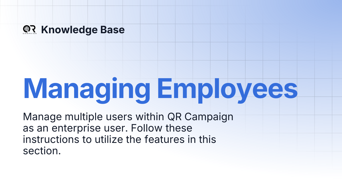 Managing Employees | Knowledge Base