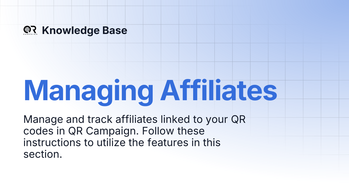 Managing Affiliates | Knowledge Base